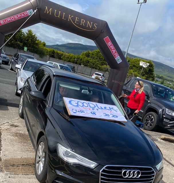 Car with Banner Lock down Leavers Car with banner