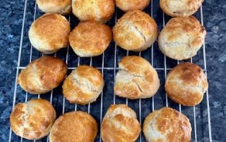 Lemonade Scones on Cooling Rack