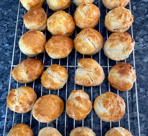 Lemonade Scones on Cooling Rack