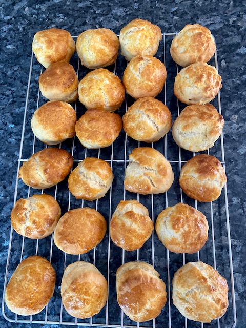 Lemonade Scones on Cooling Rack