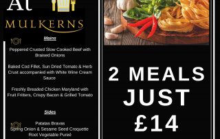 Bistro At Mulkerns Menu