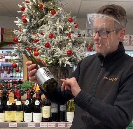 Shane with The Jumper Wine of the Week in our In Store Off Sales
