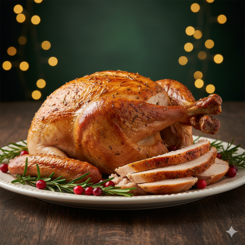 Whole Cooked Turkey